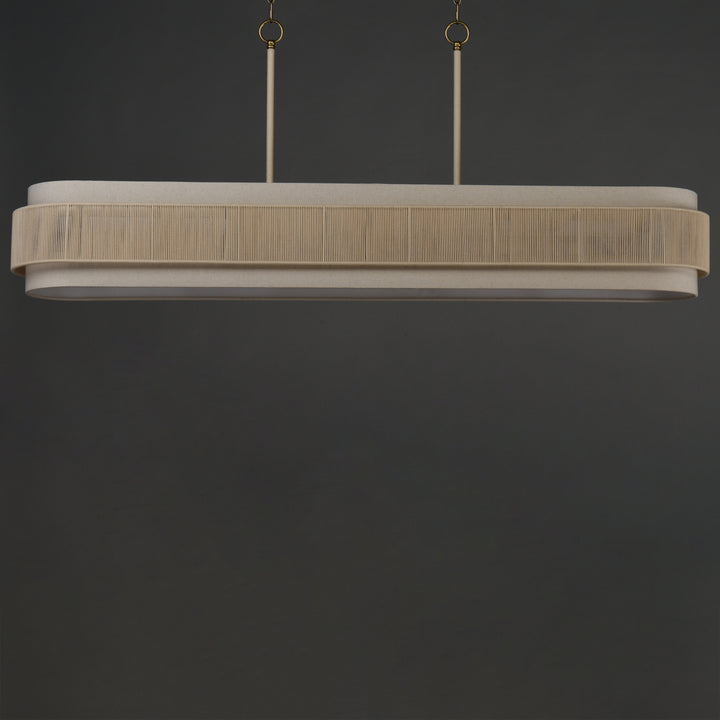 Seacliff 7 Light Linear Pendant Natural Aged Brass alternate view