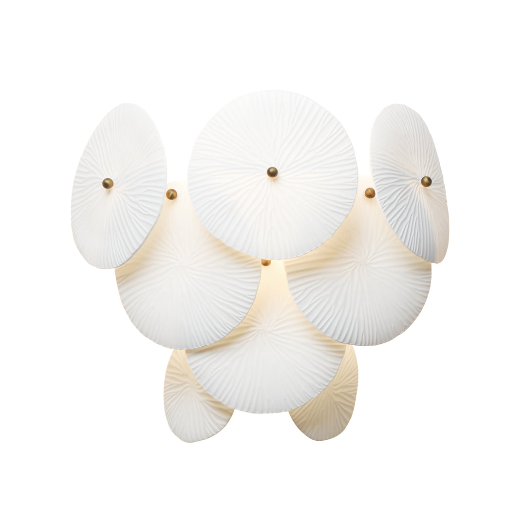Isla 1-Light Sconce White / Natural Aged Brass