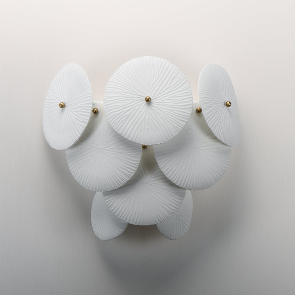 Isla 1-Light Sconce White / Natural Aged Brass alternate view