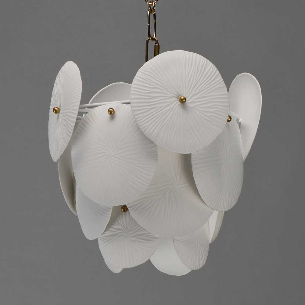Isla 1-Light Pendant White / Natural Aged Brass alternate view