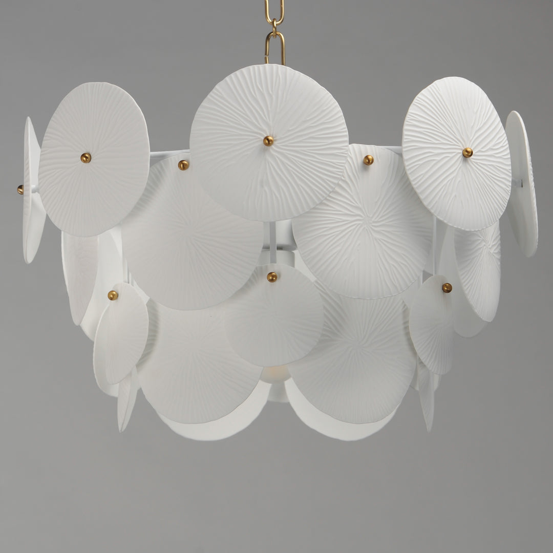 Isla Pendant White / Natural Aged Brass alternate view