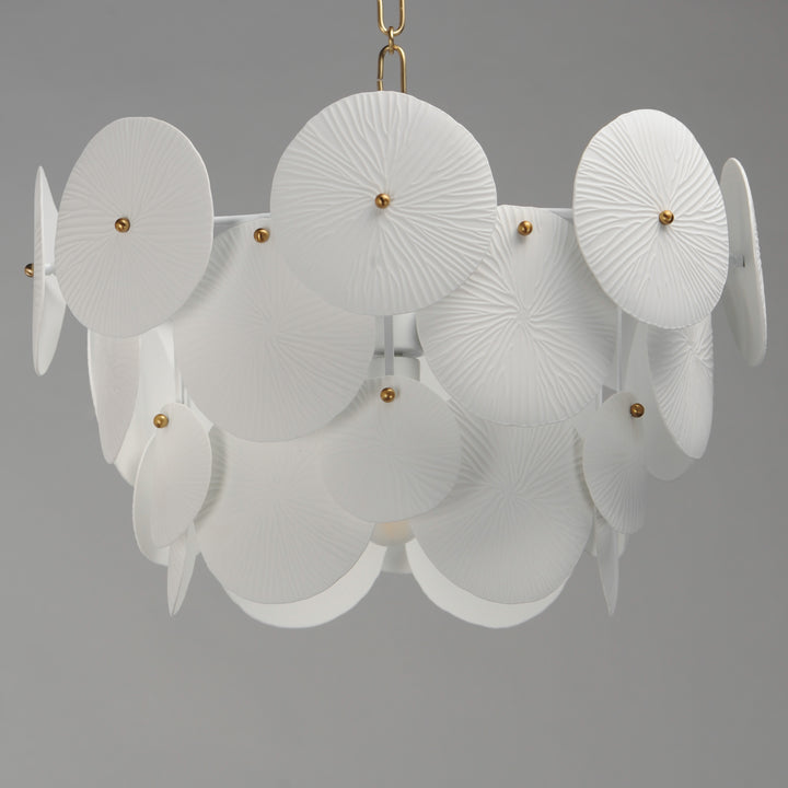 Isla Pendant White / Natural Aged Brass alternate view