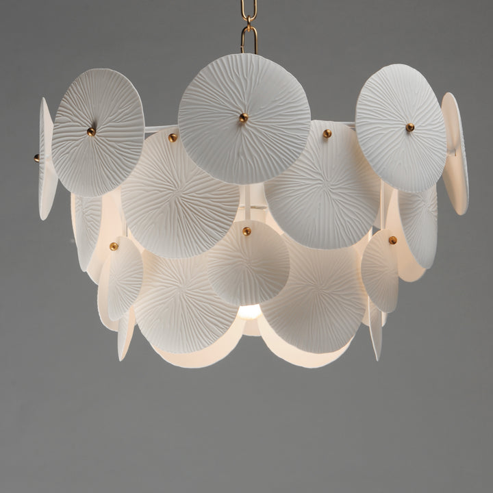 Isla Pendant White / Natural Aged Brass alternate view