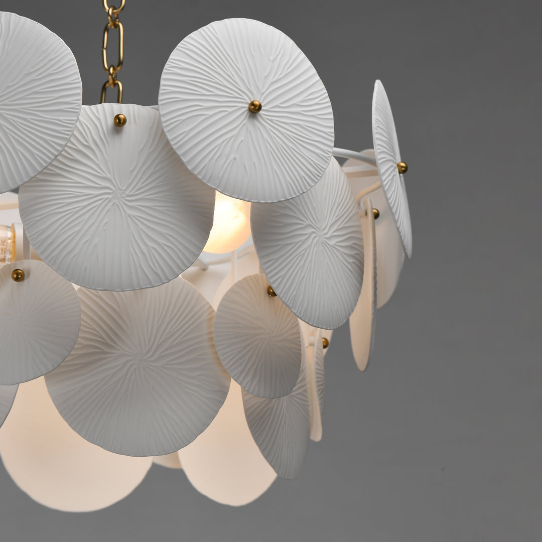 Isla Pendant White / Natural Aged Brass alternate view