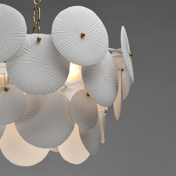 Isla Pendant White / Natural Aged Brass alternate view