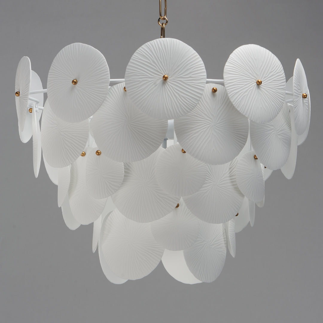 Isla Pendant White / Natural Aged Brass alternate view