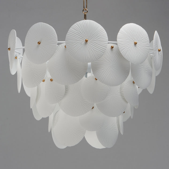 Isla Pendant White / Natural Aged Brass alternate view