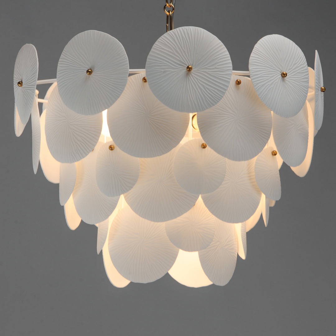 Isla Pendant White / Natural Aged Brass alternate view