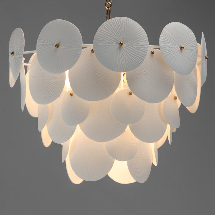 Isla Pendant White / Natural Aged Brass alternate view