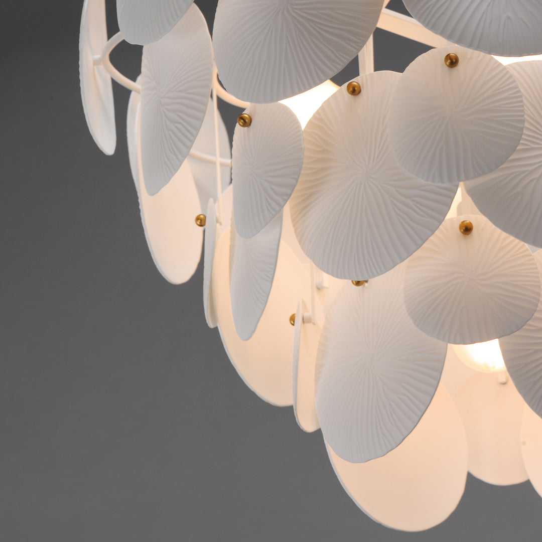 Isla Pendant White / Natural Aged Brass alternate view