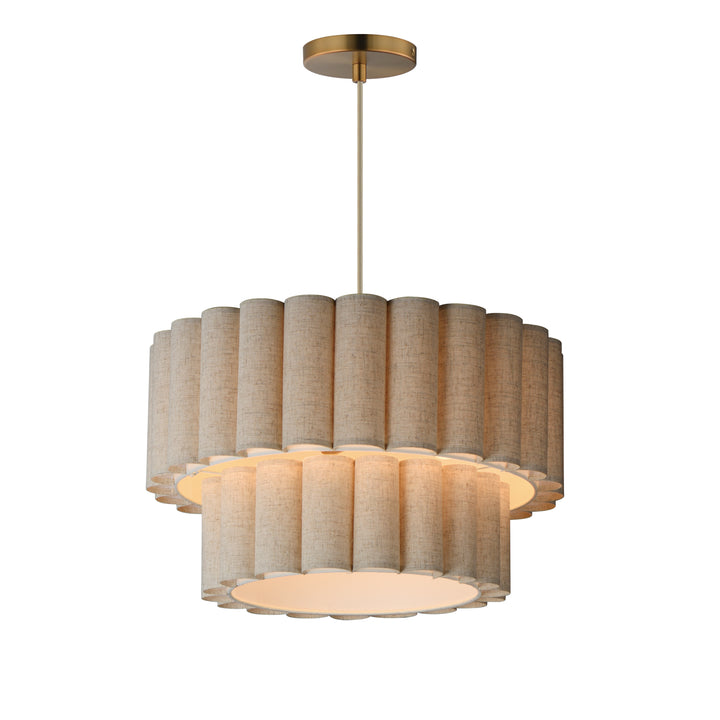 Penelope Pendant Natural Aged Brass