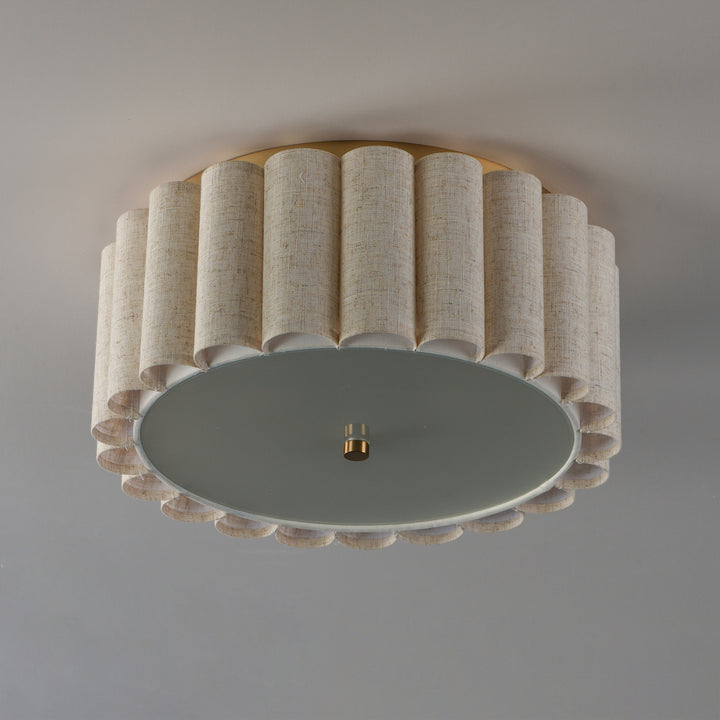 Penelope 2-Light Flush mount Natural Aged Brass alternate view
