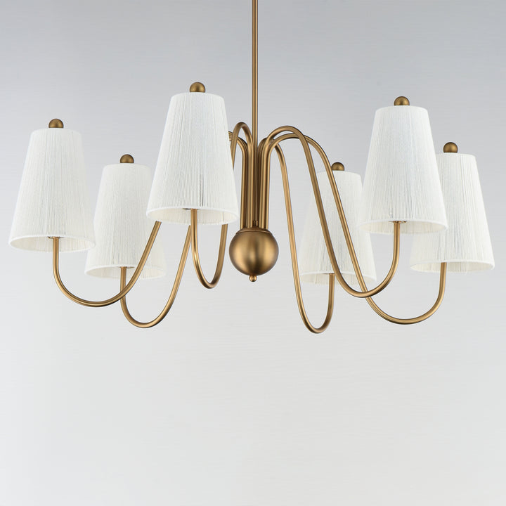 Valette Chandelier Natural Aged Brass alternate view
