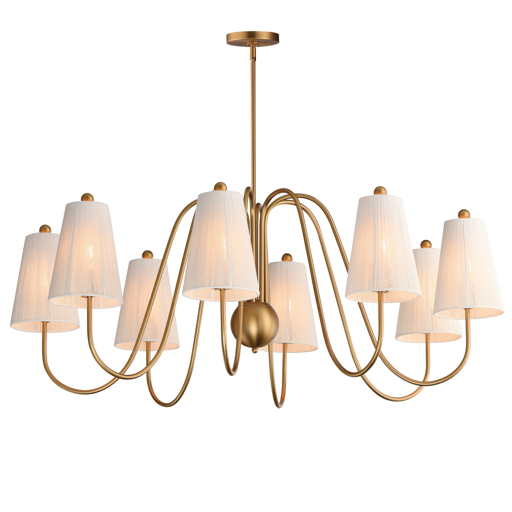 Valette Chandelier Natural Aged Brass