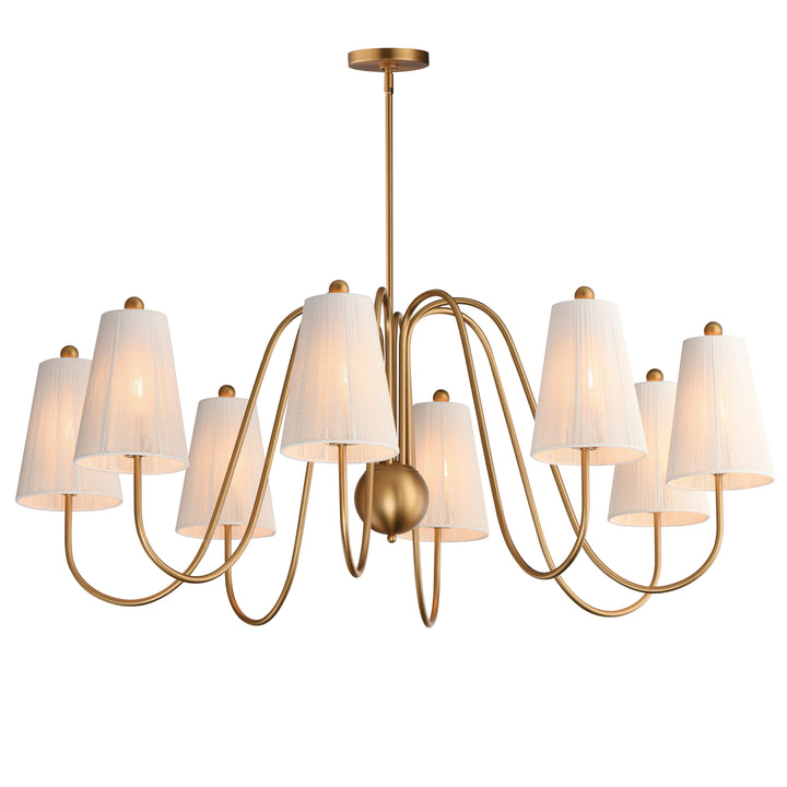 Valette Chandelier Natural Aged Brass