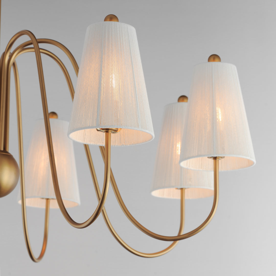 Valette Chandelier Natural Aged Brass alternate view