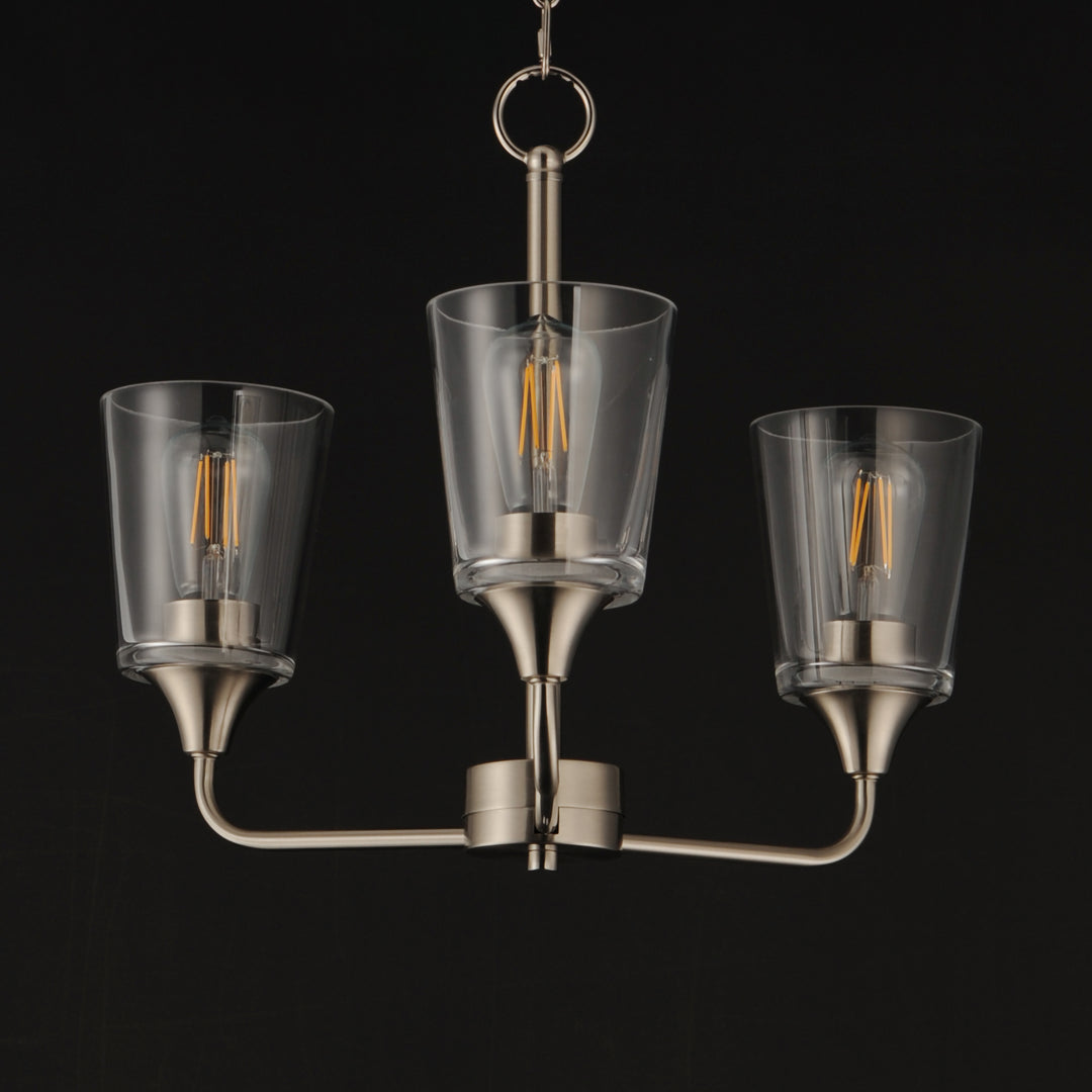 Hudson Chandelier Satin Nickel (CLSN) alternate view