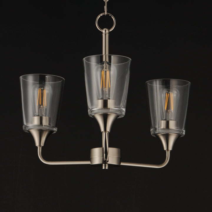 Hudson Chandelier Satin Nickel (CLSN) alternate view