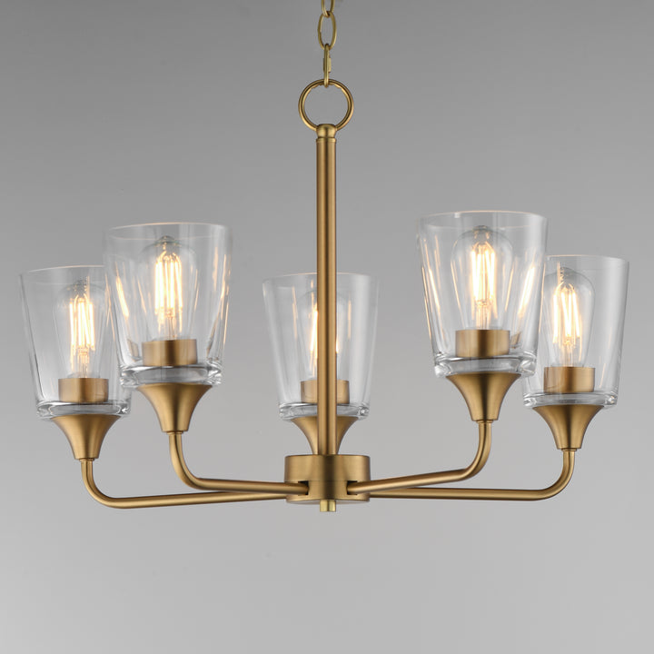 Hudson Chandelier Natural Aged Brass (CLNAB) alternate view