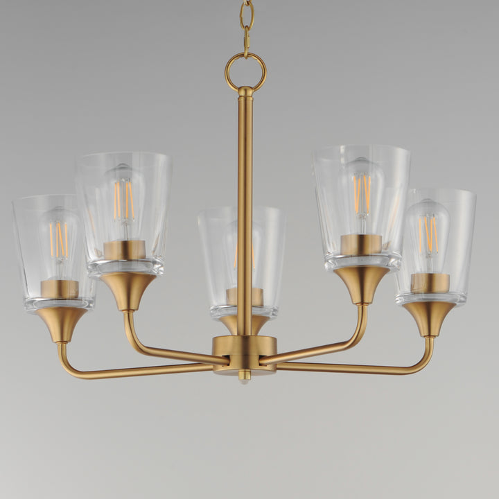 Hudson Chandelier Natural Aged Brass (CLNAB) alternate view