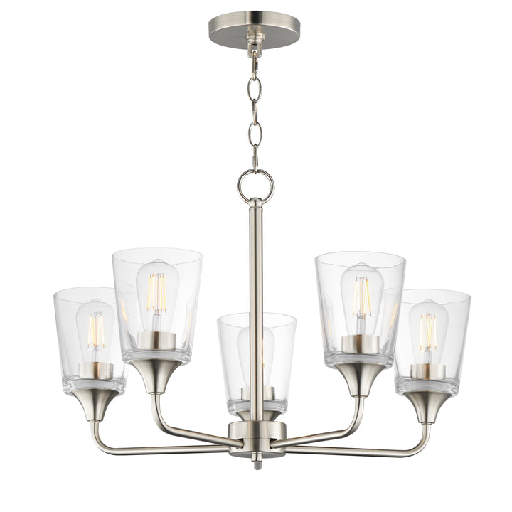Hudson Chandelier Satin Nickel (CLSN)