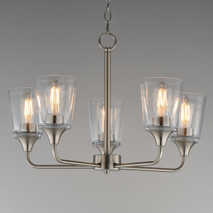 Hudson Chandelier Satin Nickel (CLSN) alternate view