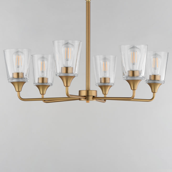 Hudson Chandelier Natural Aged Brass (CLNAB) alternate view