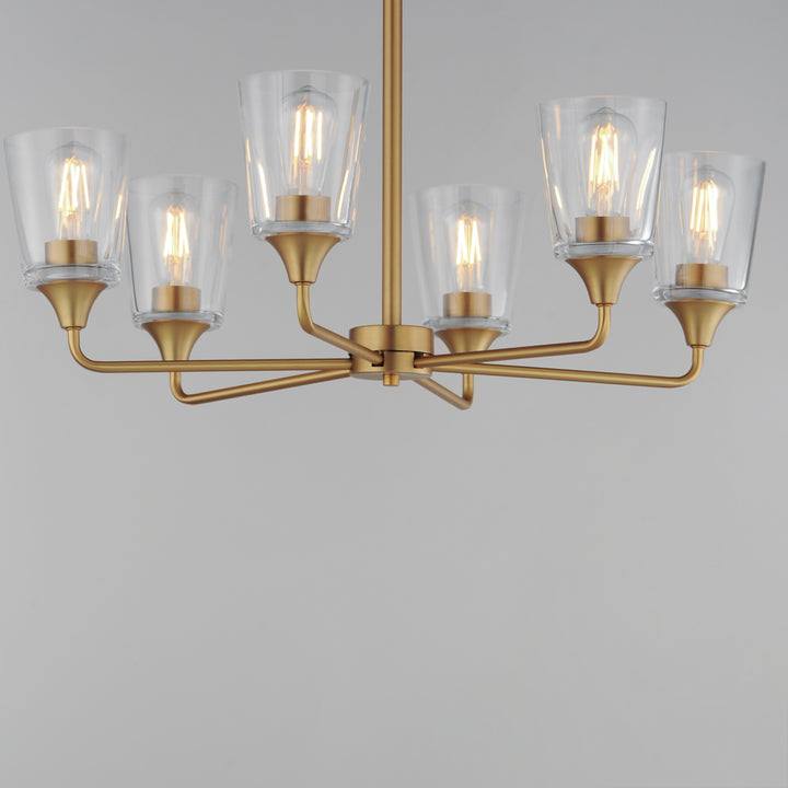 Hudson Chandelier Natural Aged Brass (CLNAB) alternate view