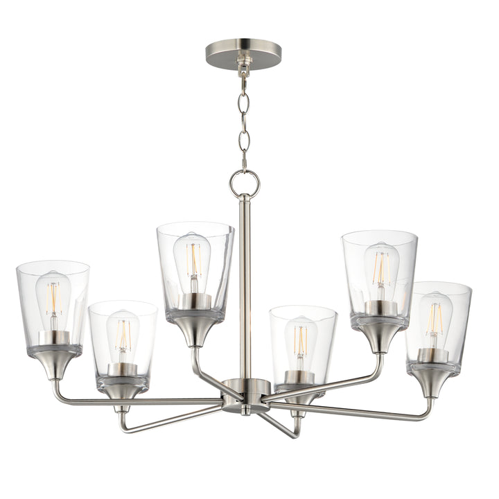 Hudson Chandelier Satin Nickel (CLSN)