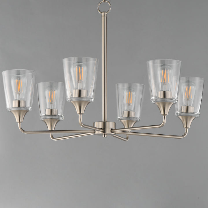 Hudson Chandelier Satin Nickel (CLSN) alternate view