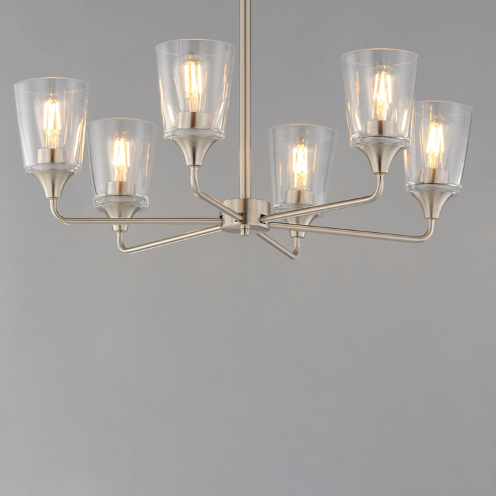 Hudson Chandelier Satin Nickel (CLSN) alternate view