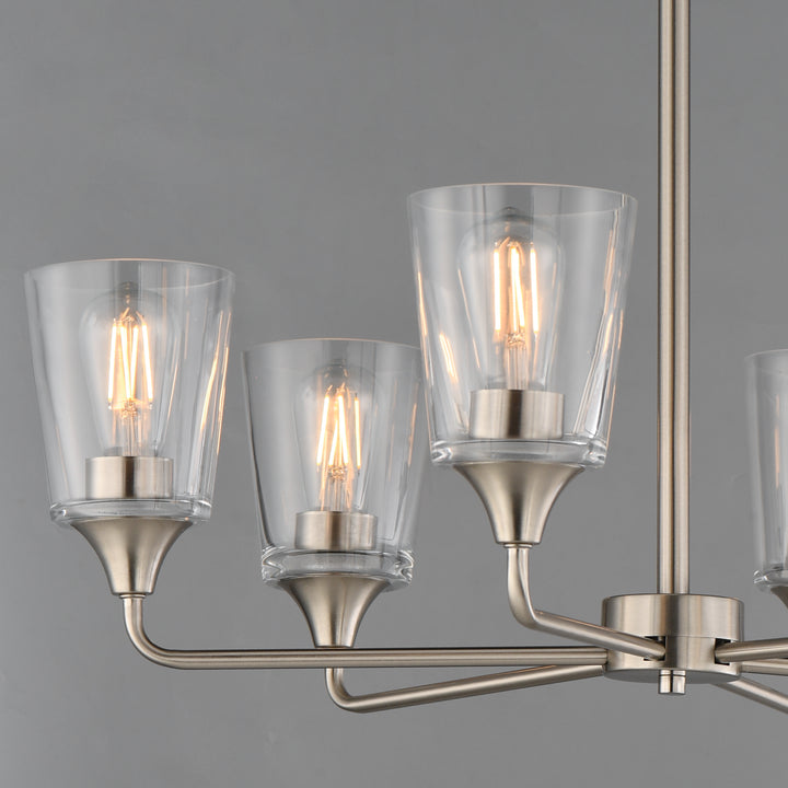 Hudson Chandelier Satin Nickel (CLSN) alternate view