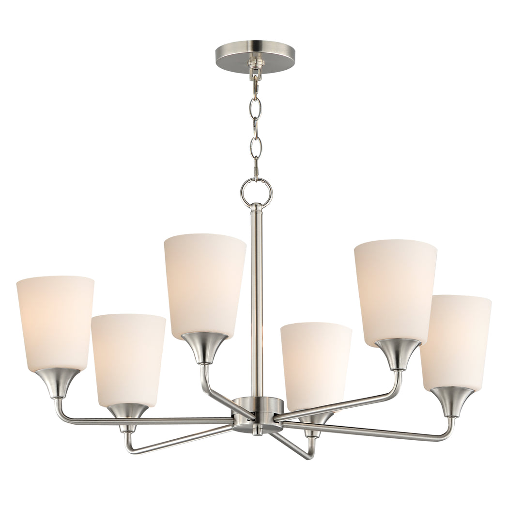 Hudson Chandelier Satin Nickel (SWSN)