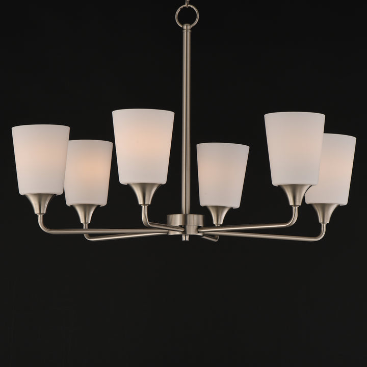 Hudson Chandelier Satin Nickel (SWSN) alternate view