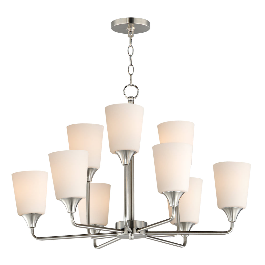 Hudson Chandelier Satin Nickel (SWSN)