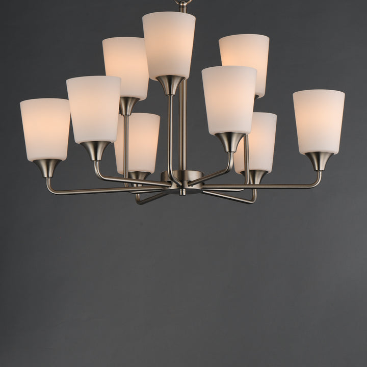 Hudson Chandelier Satin Nickel (SWSN) alternate view