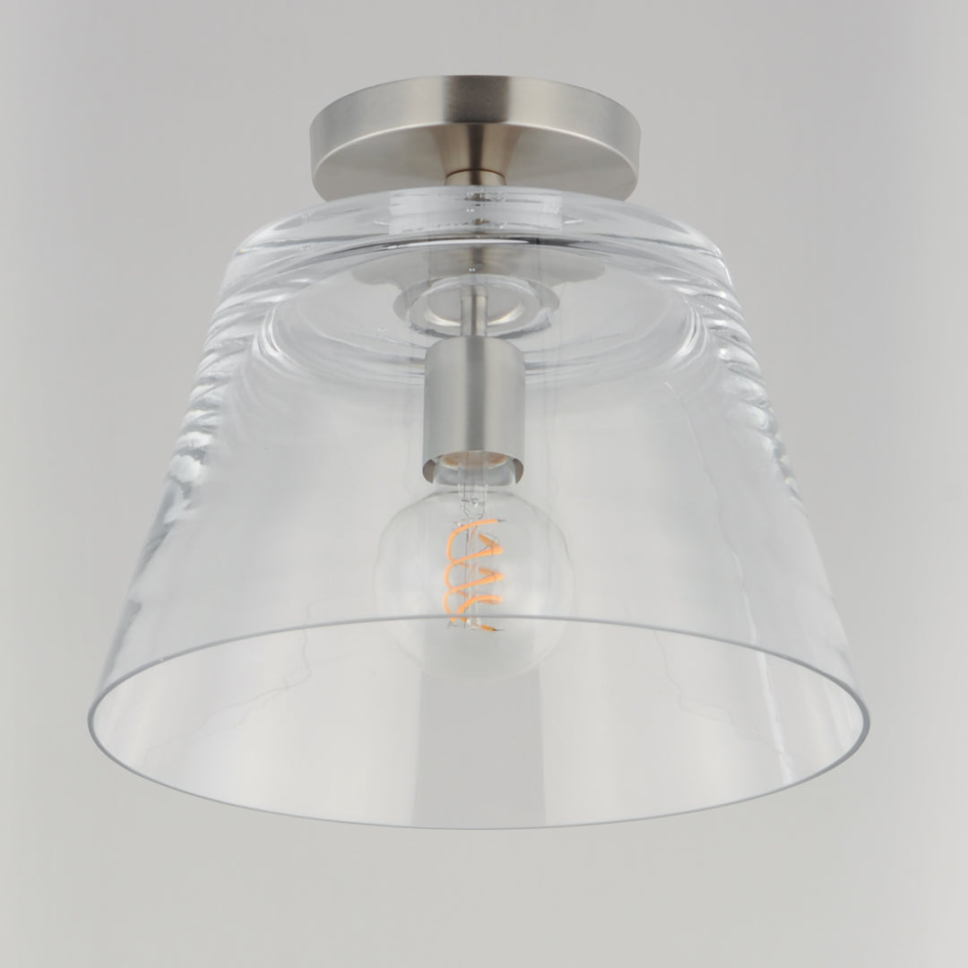Hudson 1-Light Semi-Flush Mount/Pendant Satin Nickel (CLSN) alternate view
