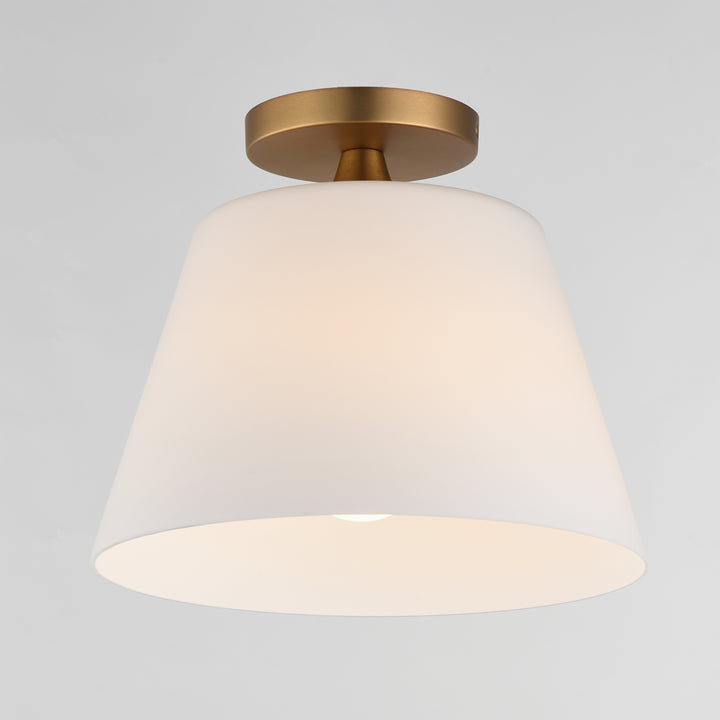 Hudson 1-Light Semi-Flush Mount/Pendant Natural Aged Brass (SWNAB) alternate view