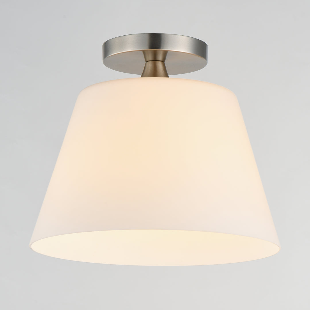 Hudson 1-Light Semi-Flush Mount/Pendant Satin Nickel (SWSN) alternate view