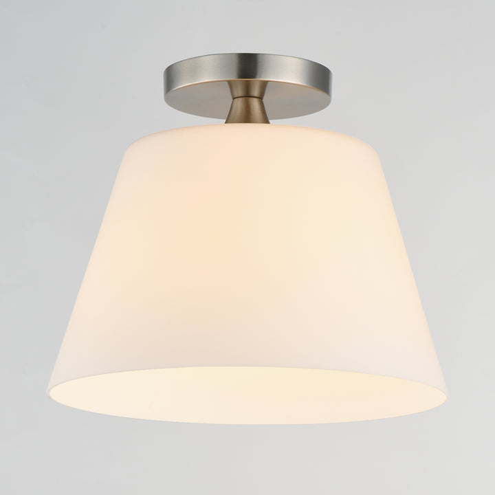 Hudson 1-Light Semi-Flush Mount/Pendant Satin Nickel (SWSN) alternate view