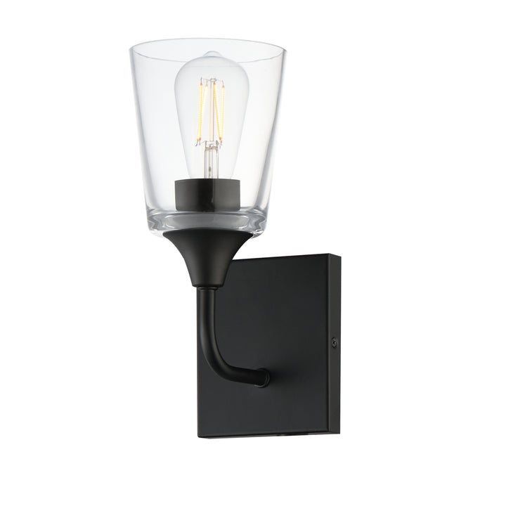 Hudson 1-Light Sconce Black (CLBK)