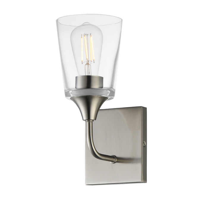 Hudson 1-Light Sconce Satin Nickel (CLSN)