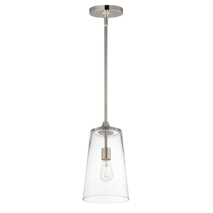 Hudson Single Pendant Satin Nickel