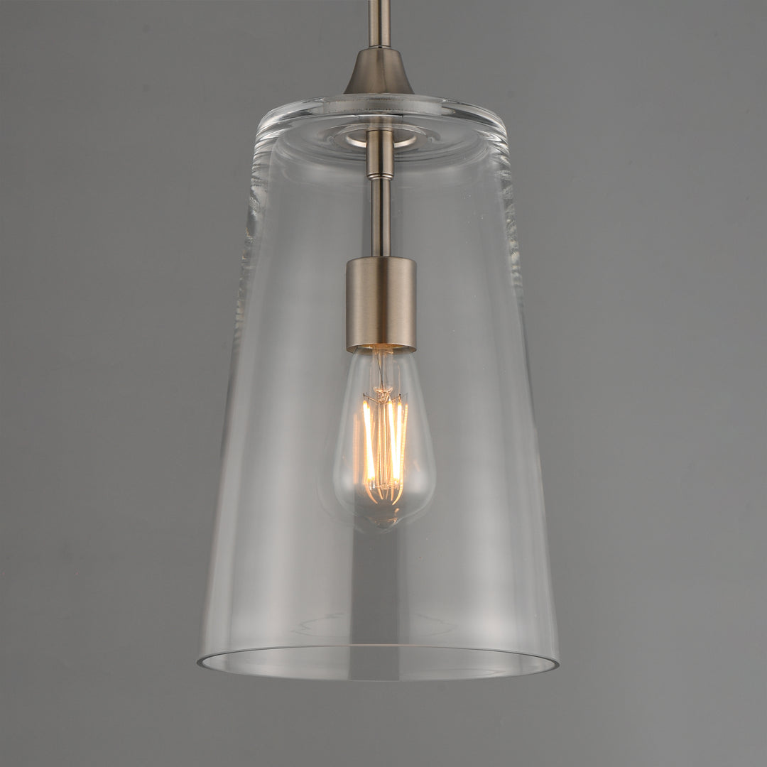 Hudson Single Pendant Satin Nickel alternate view