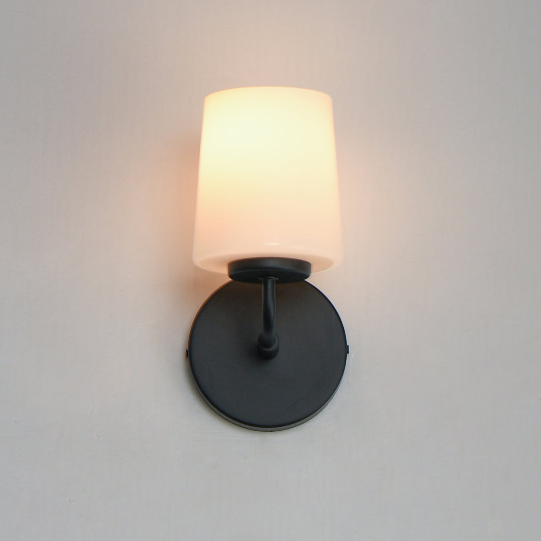Durham 1-Light Wall Sconce White / Black alternate view