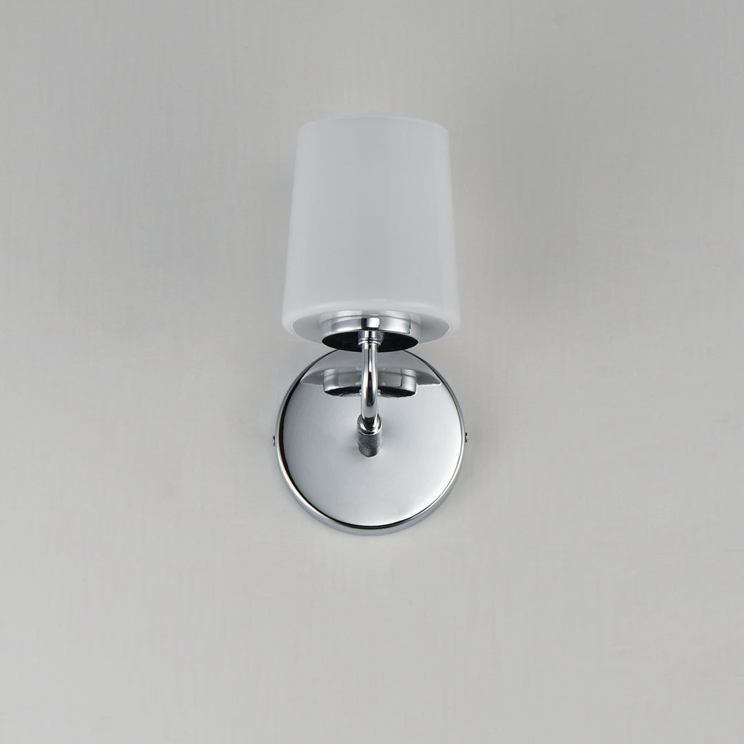 Durham 1-Light Wall Sconce White / Polished Chrome alternate view