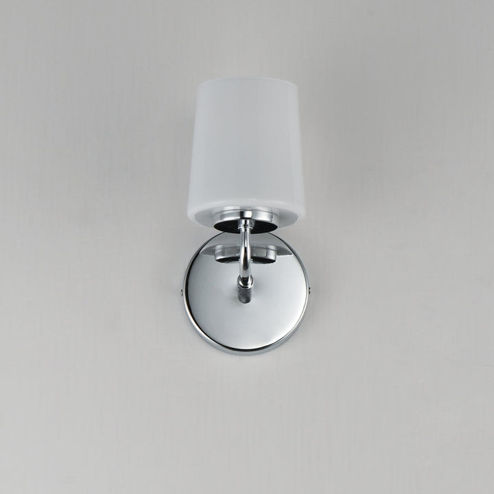 Durham 1-Light Wall Sconce White / Polished Chrome alternate view
