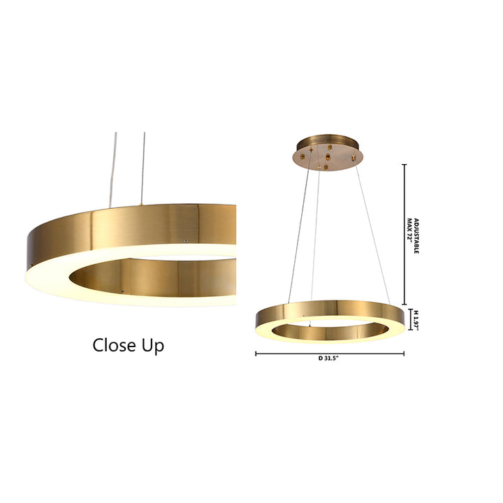 Frame LED Halo Chandelier by Bethel - view 18