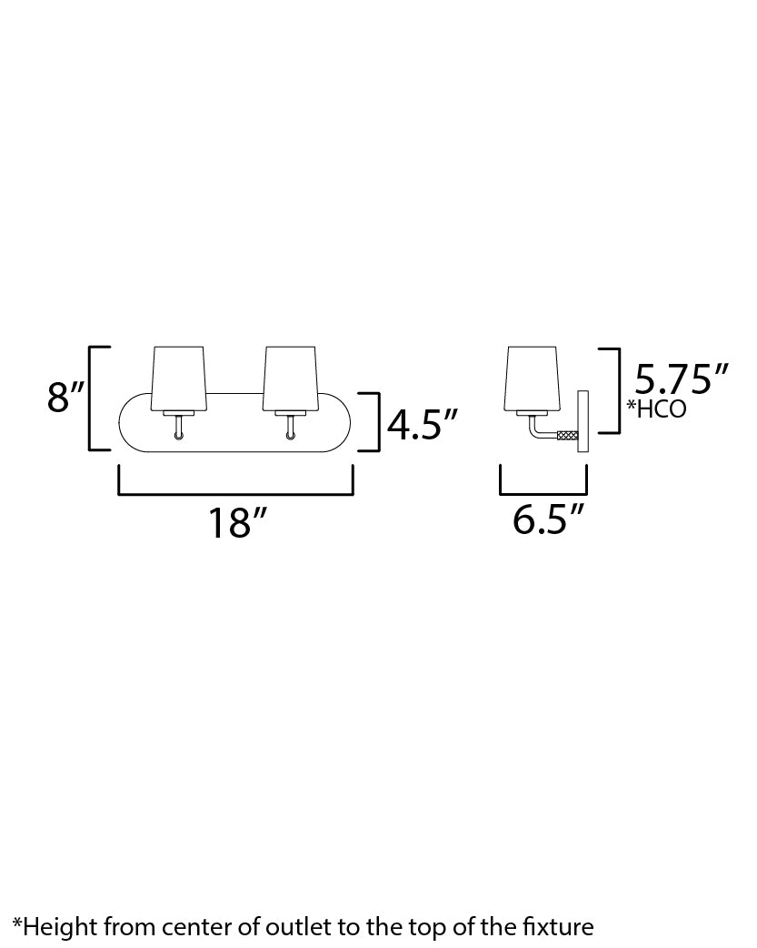 Durham Strip Bath Vanity dimensions diagram