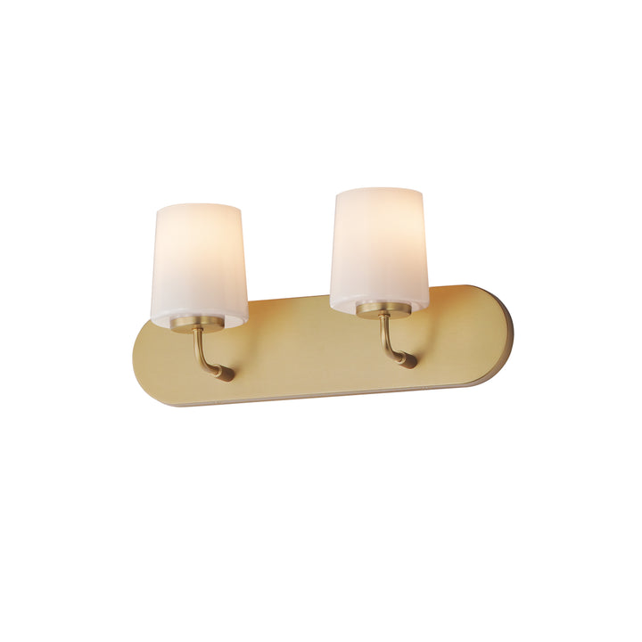 Durham Strip Bath Vanity White / Natural Aged Brass